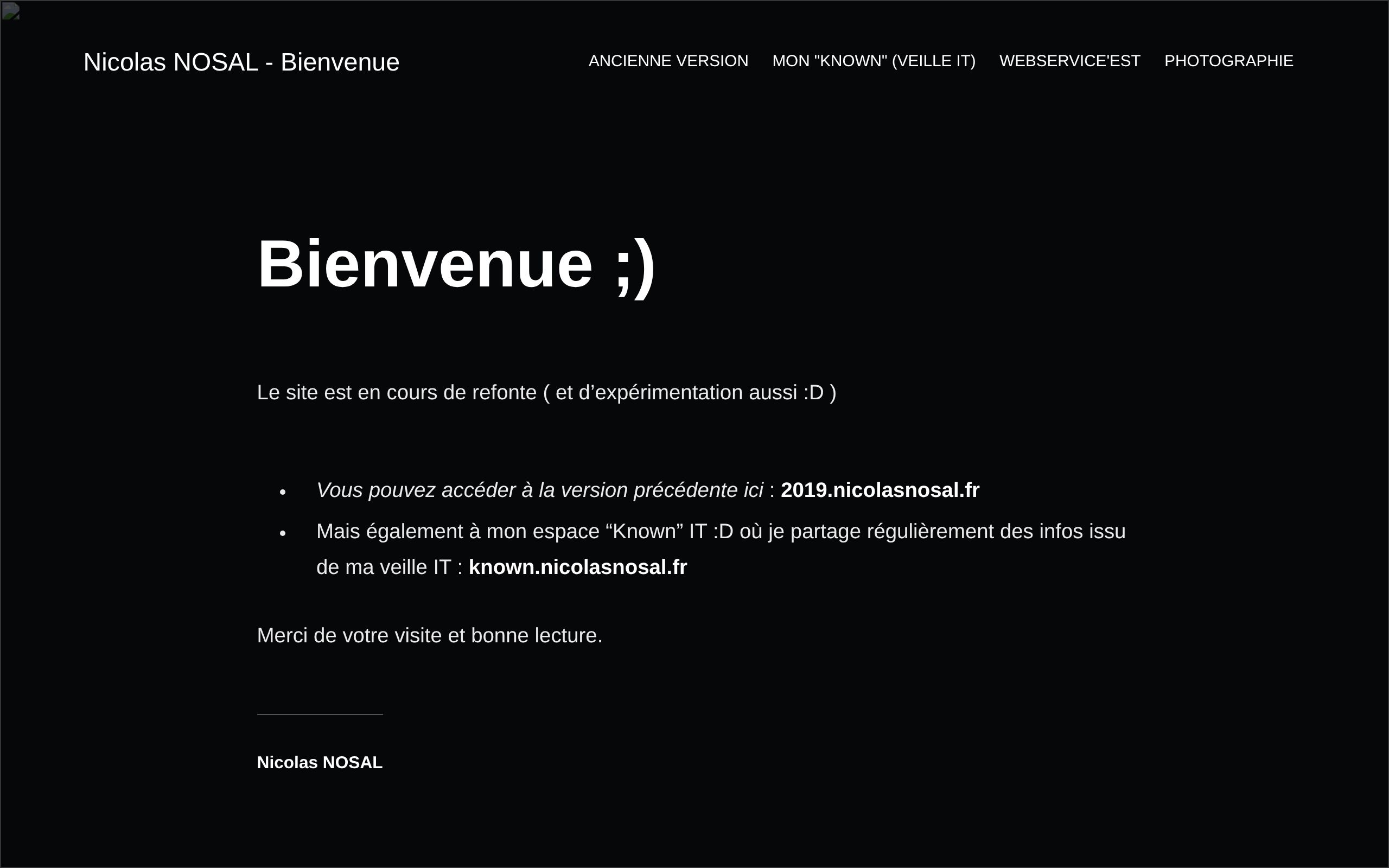 Copie d'écran de https://nicolasnosal.fr/